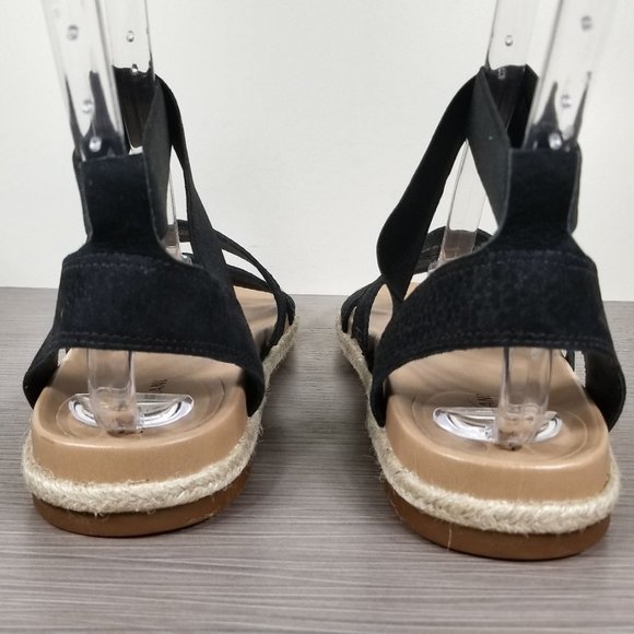 Lucky Brand Dilane Canyon Sandals, Black Embossed Nubuck, Womens Size 6.5 - Picture 5 of 10